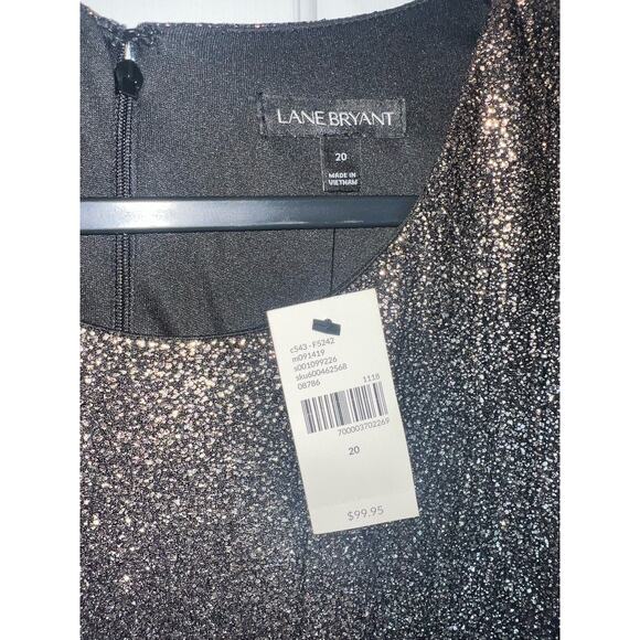 Lane Bryant Gold Glitter Cocktail Party Dress - size 20 - OD - Picture 4 of 9